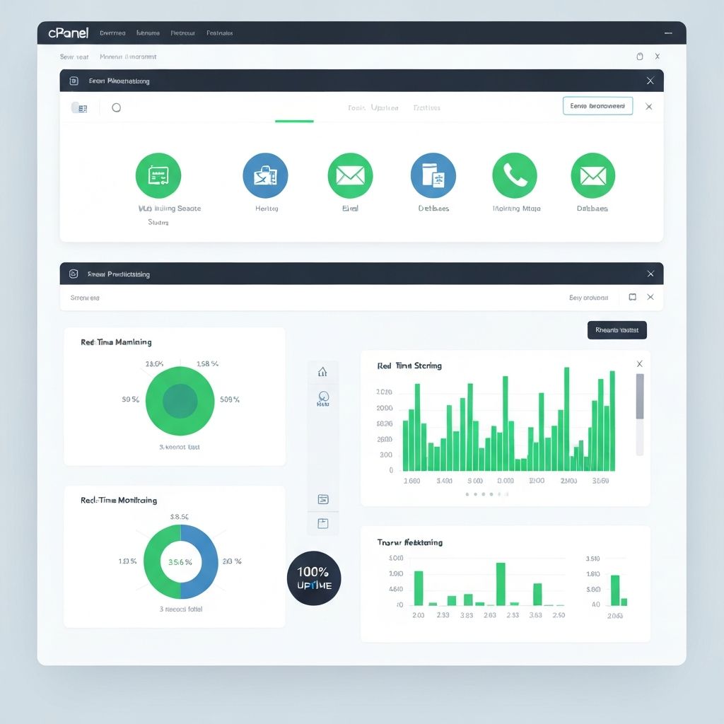 Professional cPanel Dashboard with 100% uptime